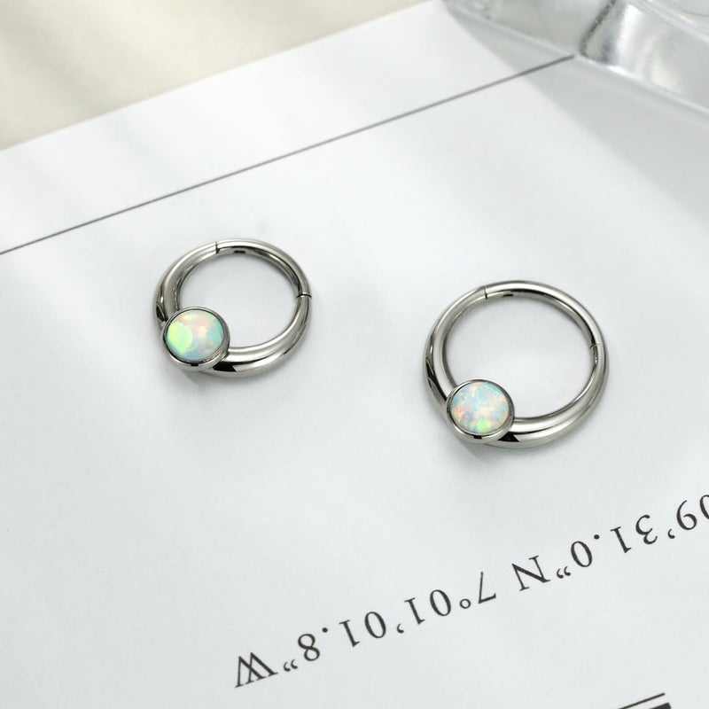 FUNLMO Store 316L Surgical Steel Septum Ring Nose Ring Hoop Hypoallergenic Daith Cartilage Conch Tragus Rook Earlobe Piercing Jewerly for Women Men - Image 4